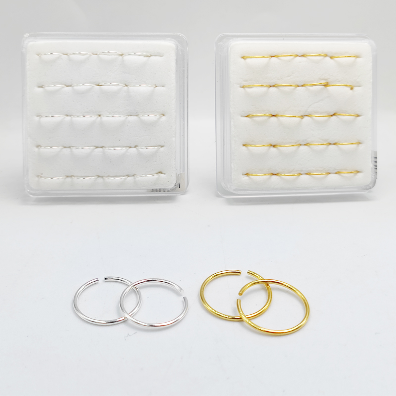 Body Jewelry Lip Ring - 925 Sterling Silber Nasenring Hoop HuggieClassic