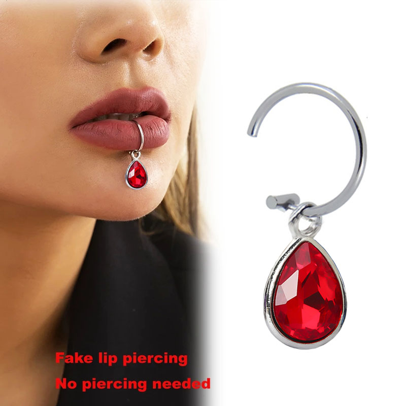 Body Jewelry Lip Ring - 1Pc Gefälschte Piercing Lip Clip Persönlichkeit
