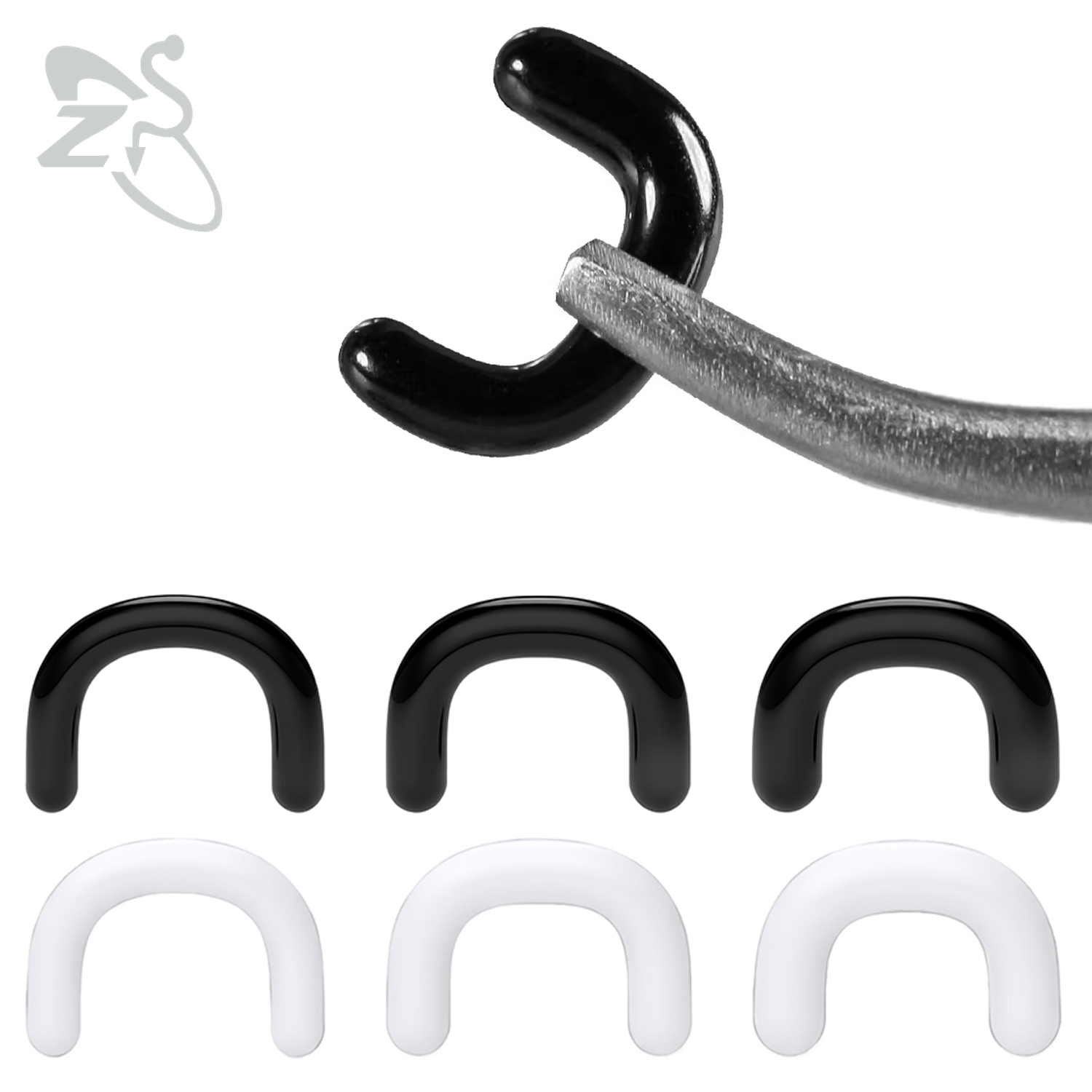 Zs Body Jewelry - ZS 1 Stück U-förmiger Acryl-Nasenring für
