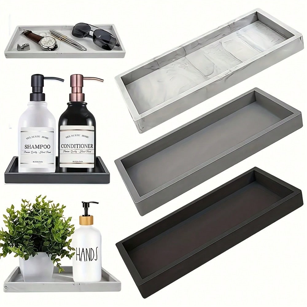 Body Jewelry Websites - 1er-Pack Badezimmer-Tablett aus weichem Silikon, Schmucktablett,