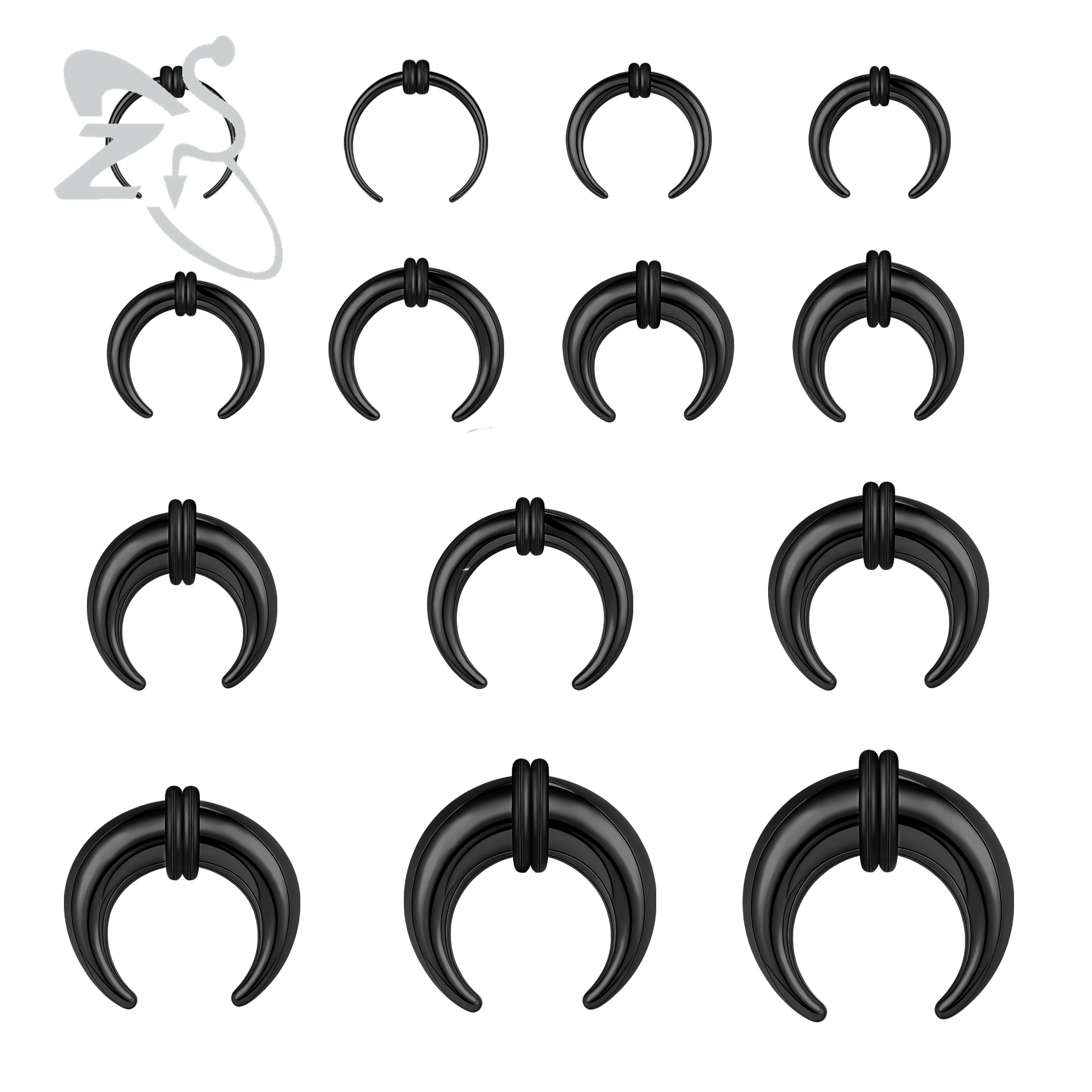 Zs Body Jewelry - ZS 1PC 2G/4G/6G Buffalo Horn Nase