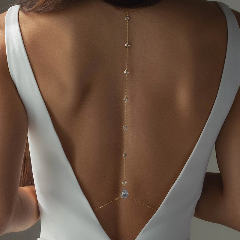 Body Jewelry For Backless Dress - Neue Stern Zurück Kette Körper Schmuck