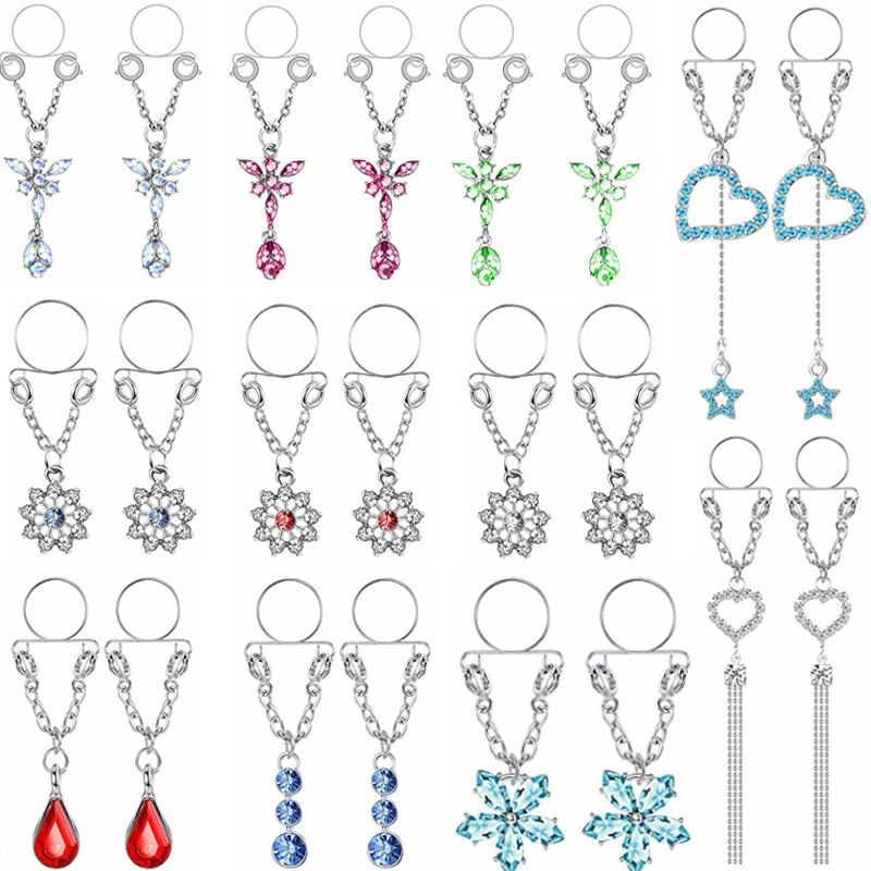Body Jewelry Nipple Rings - Neuer, sexy, verstellbarer, künstlicher Brustwarzenring mit