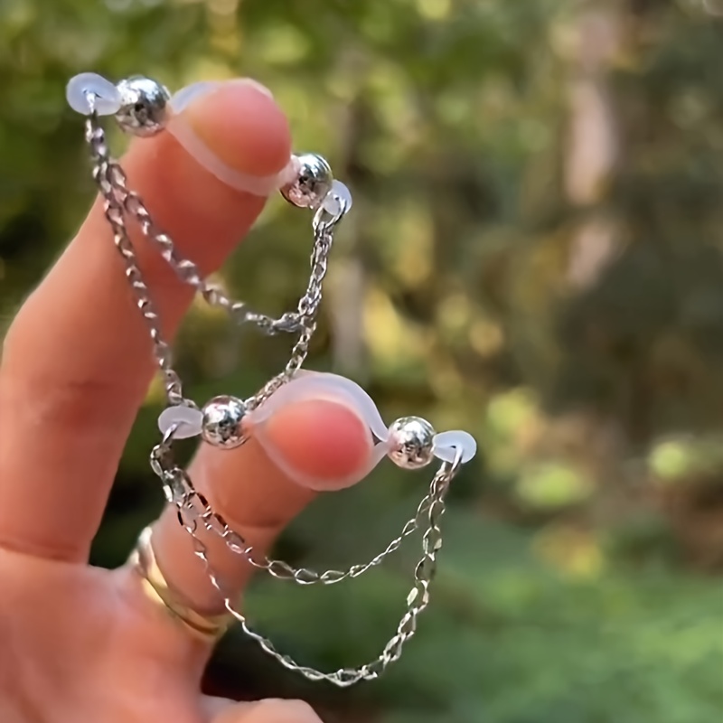 Body Jewelry Nipple Rings - 1 Paar verstellbare gefälschte Brustwarzenringe –