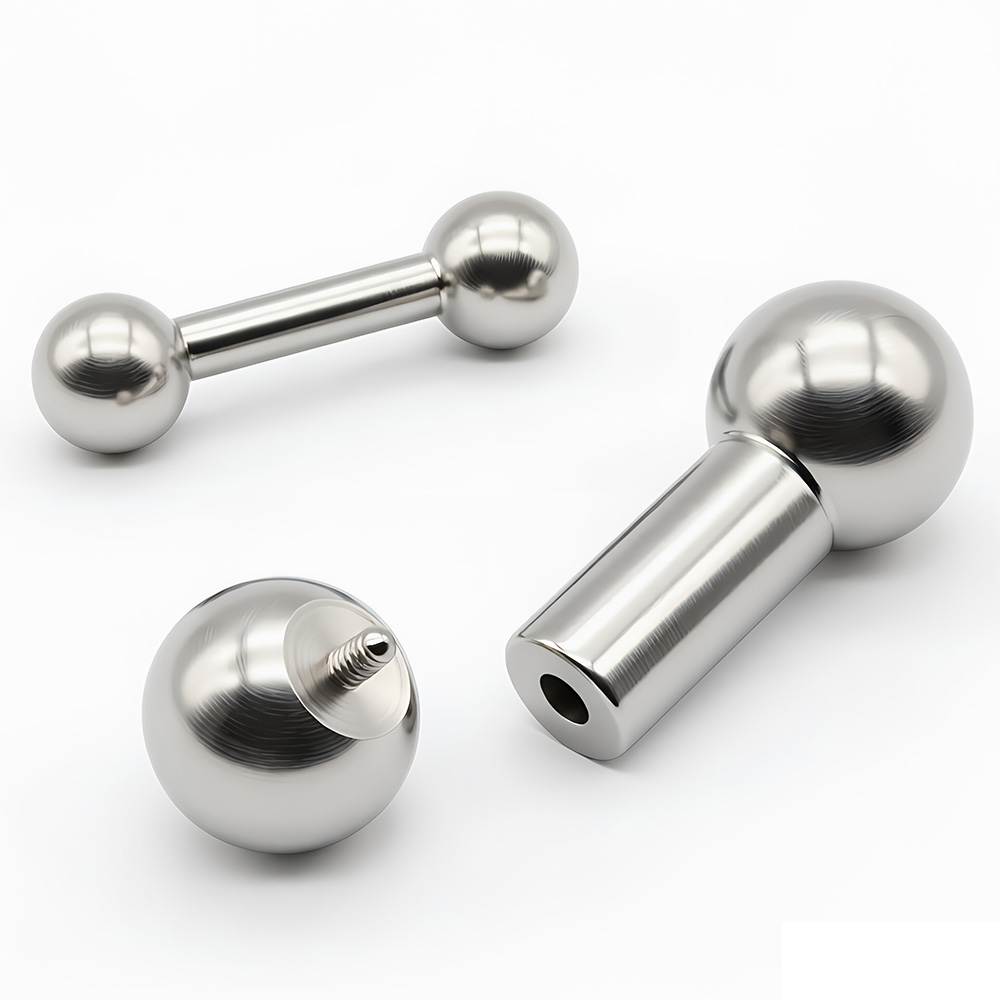 Body Jewelry Nipple Rings - 1Pc 12G-00G Edelstahl Gerade Barbell Piercing
