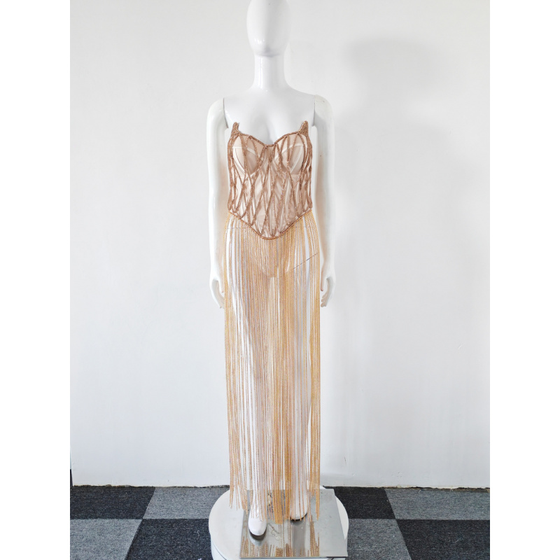 Body Jewelry For Backless Dress - Frau Körper Schmuck Kette Hohl Club