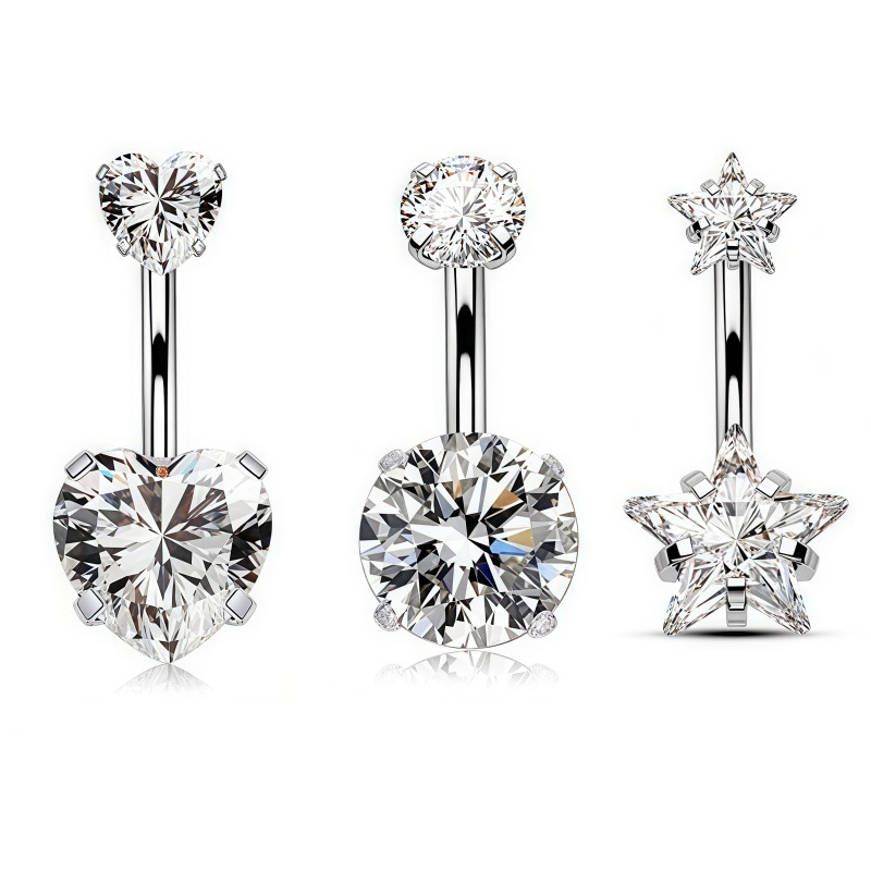 Body Jewelry Piercing - 1PC Sexy Bauch Nabel Piercing Edelstahl