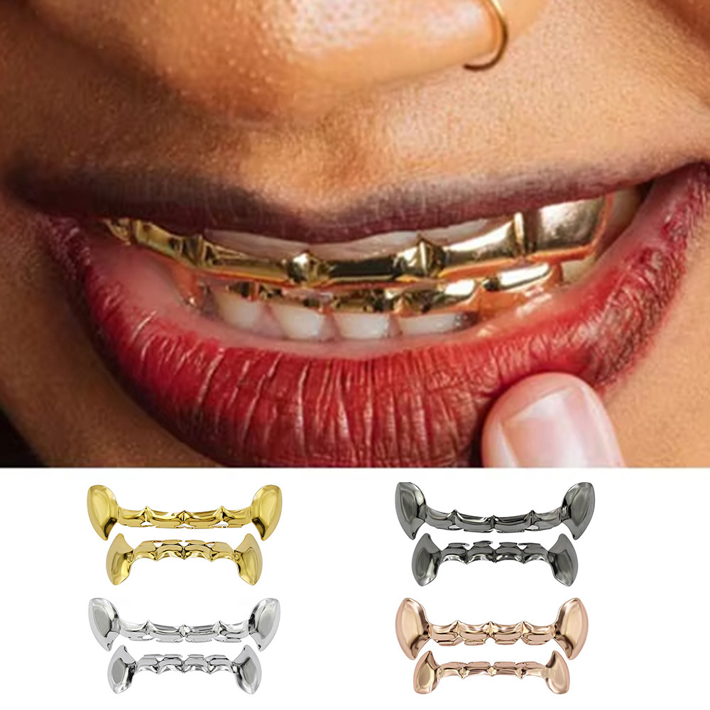Body Jewelry Men - YOUNGX Hip Hop Vampirzähne Zähne Grillz