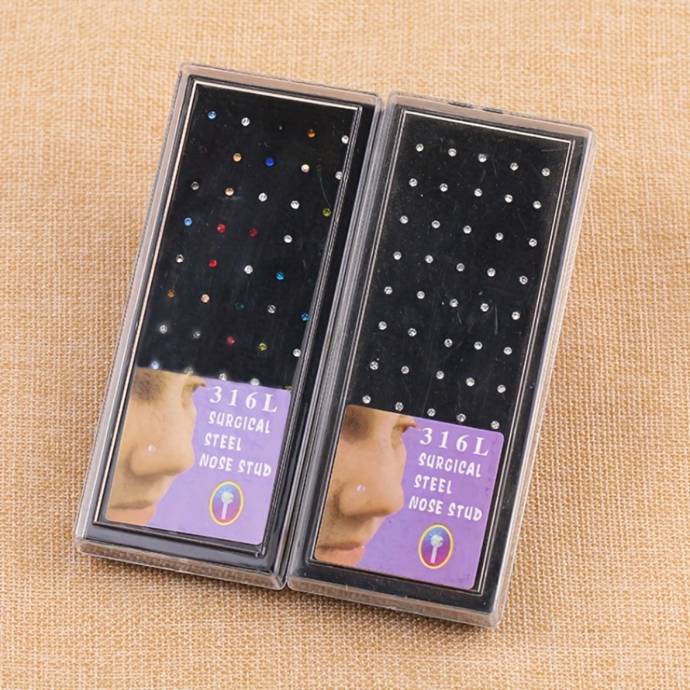 60 Stück Nasenring-Set, Ohrste – Body Jewelry Store Bewertung und Preis
