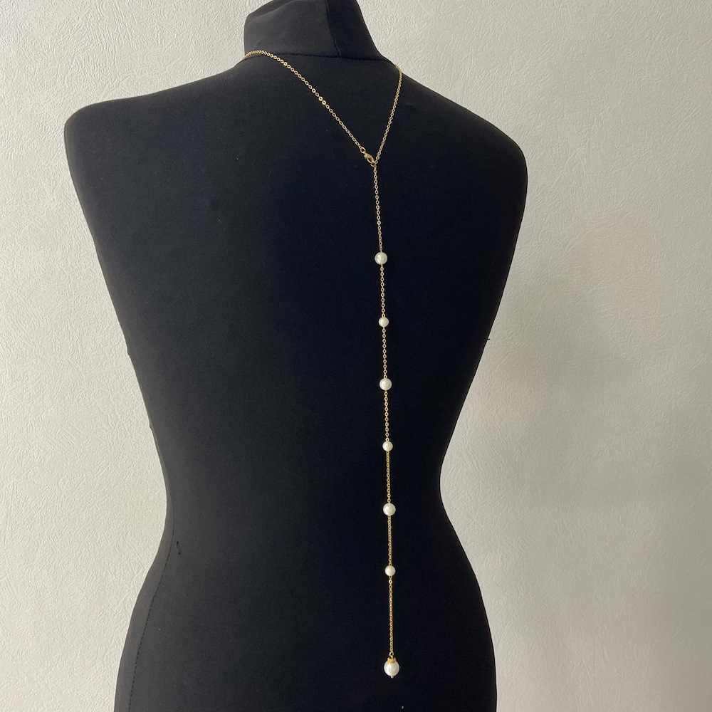 Böhmische Braut-Rückenkette, H – Body Jewelry For Backless Dress Bewertung und Preis