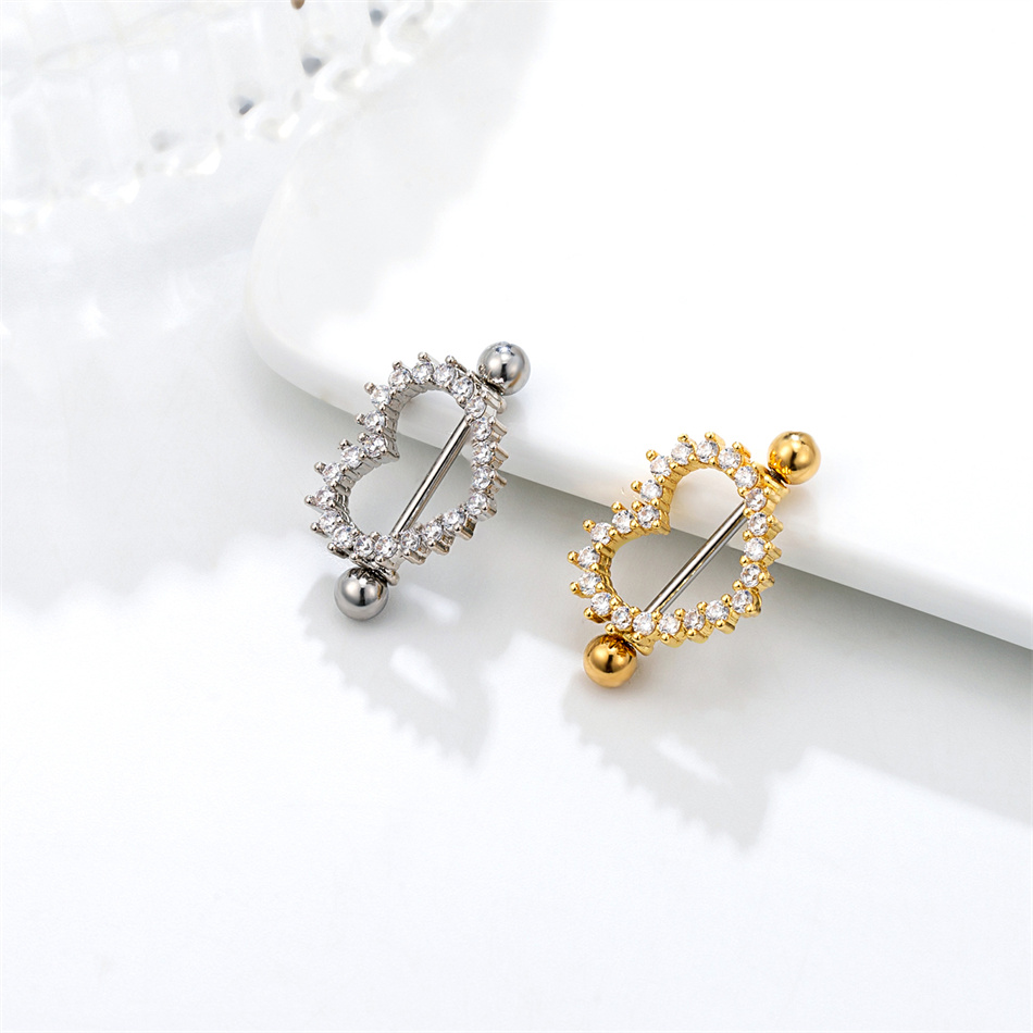 1 Paar Titan-Nippelpiercing-Sc – Body Jewelry Nipple Rings Bewertung und Preis