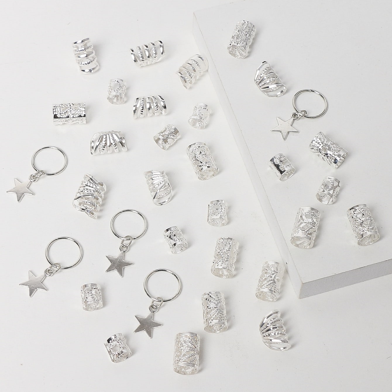 35 teile/satz silberne fünfzac – Body Jewelry Websites Bewertung und Preis