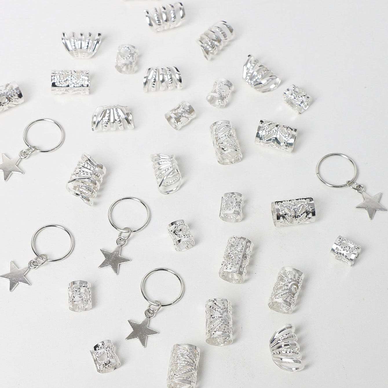 35 teile/satz silberne fünfzac – Body Jewelry Websites Bewertung und Preis