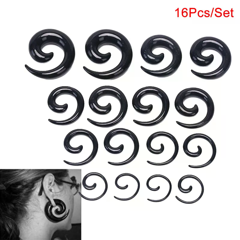 16-teiliges Set Spiral-Tunnel- – Body Jewelry Quality Bewertung und Preis