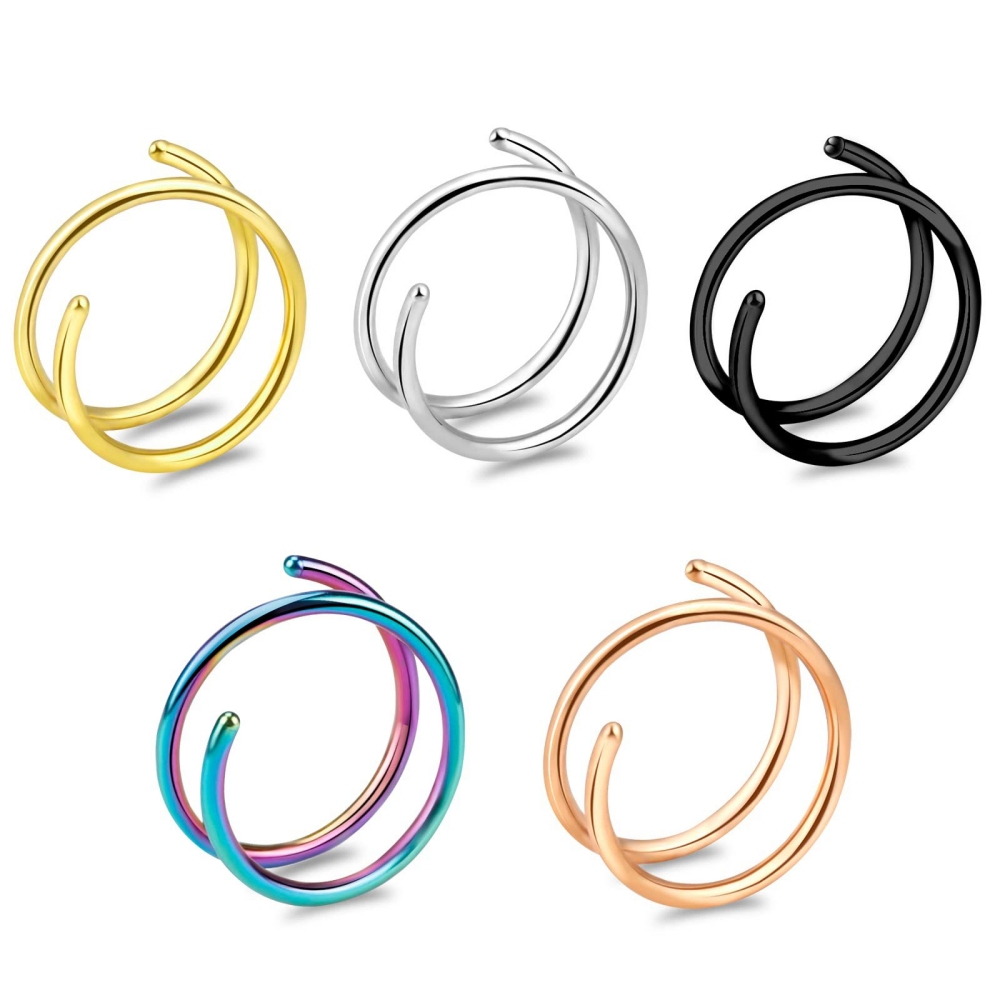 1 Stück Edelstahl 316 Doppelsp – Body Jewelry Lip Ring Bewertung und Preis