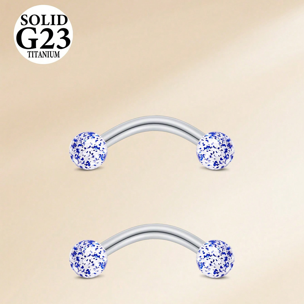 2 Stück 16G 8/10mm Titanlegier – Body Jewelry Vch Bewertung und Preis