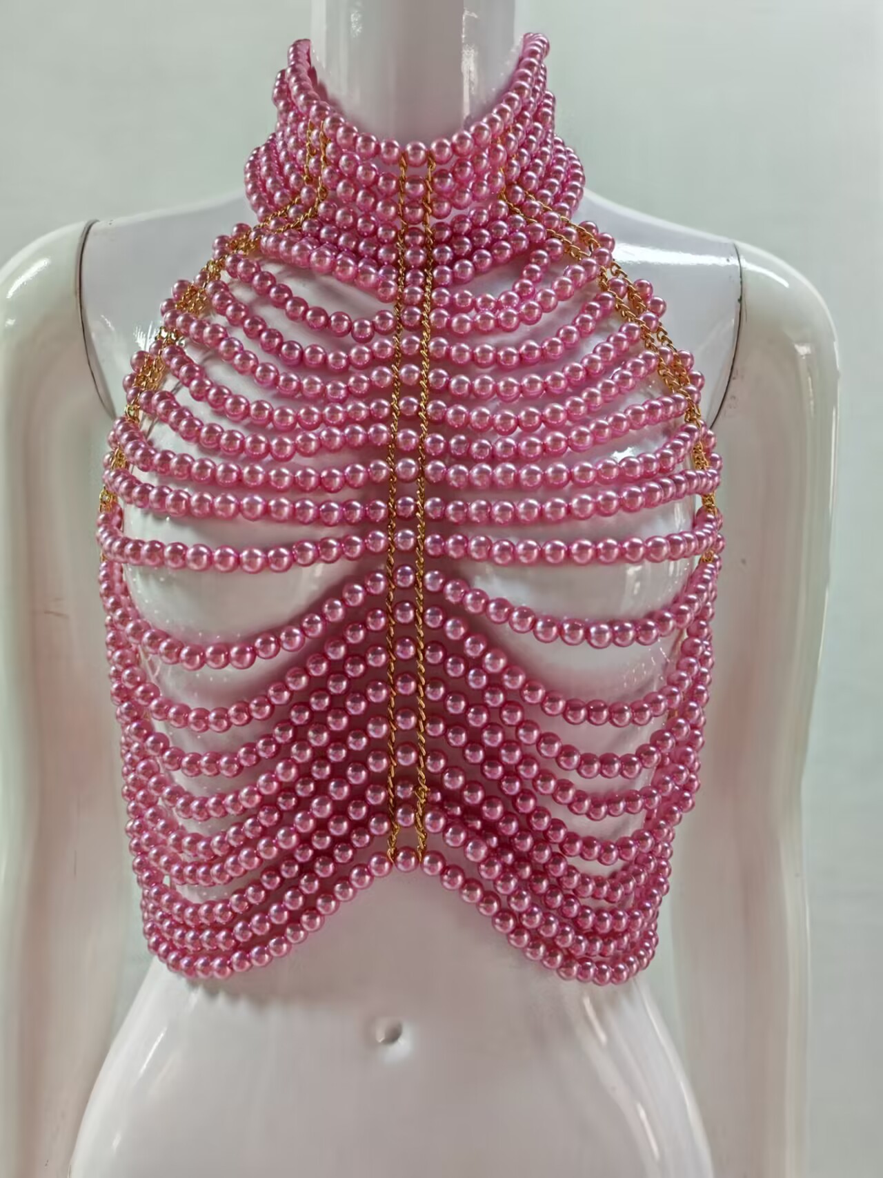 Damen-Tanktops, Florkragen, är – Body Jewelry For Backless Dress Bewertung und Preis