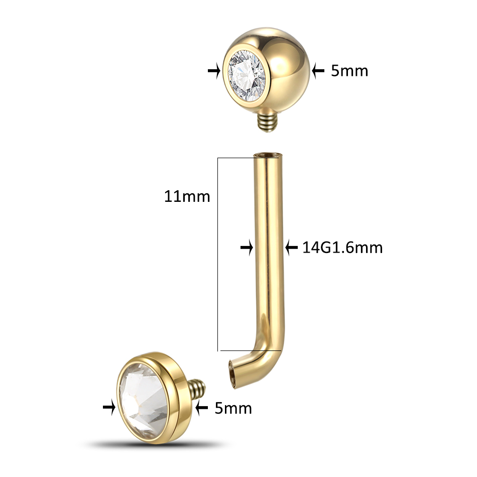 1pc Implantat qualität Titan C – Body Jewelry Vch Bewertung und Preis