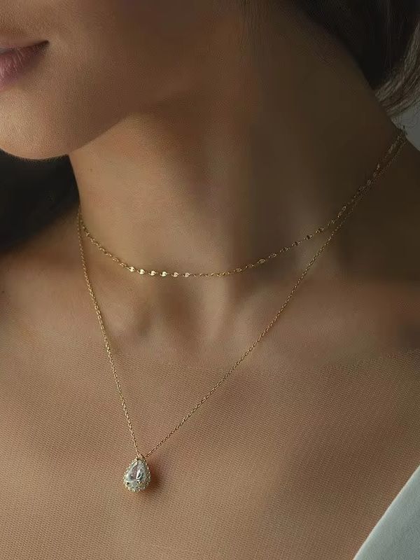 Gold-Silber Tropfenförmige Kri – Body Jewelry For Backless Dress Bewertung und Preis