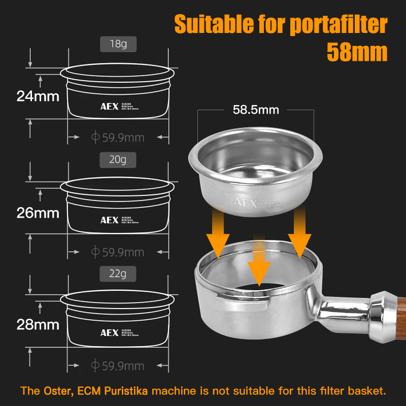 Kaffee Filter Korb 58MM AEX Pr – Body Jewelry Piercing Bewertung und Preis