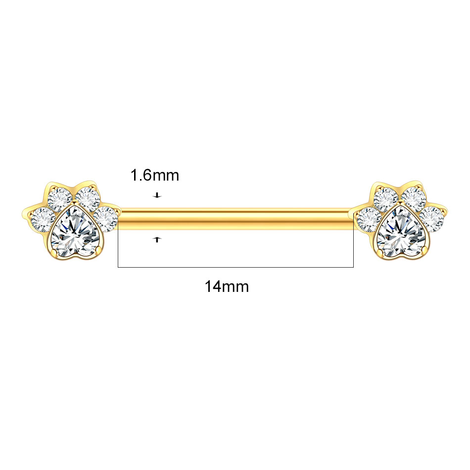 1 Stück Titan Blume Nippel Pie – Body Jewelry Nipple Rings Bewertung und Preis
