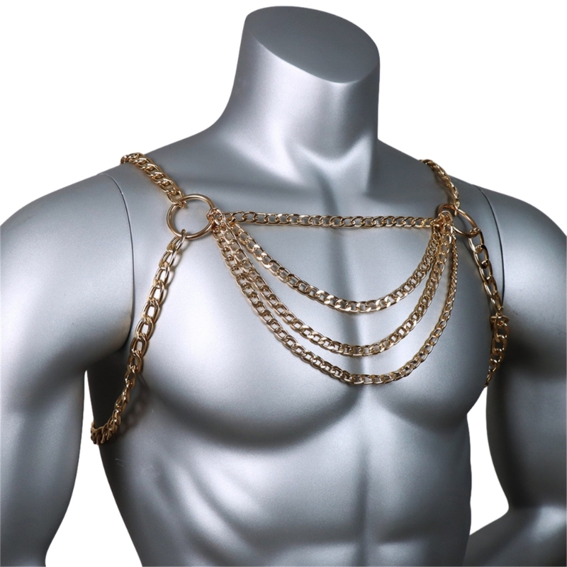 Männer Sexy Metall Körper Brus – Body Jewelry Men Bewertung und Preis