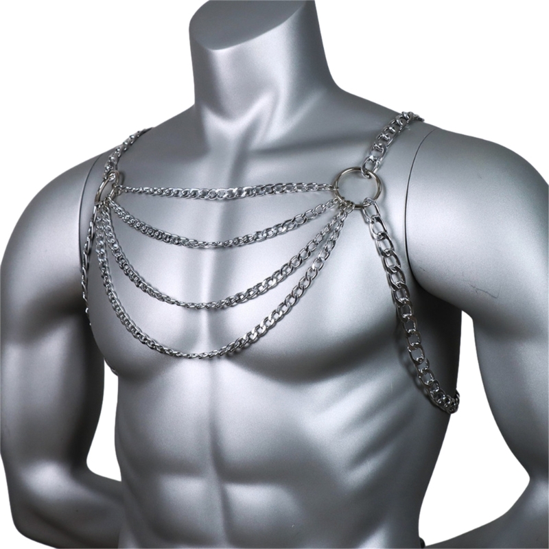 Männer Sexy Metall Körper Brus – Body Jewelry Men Bewertung und Preis