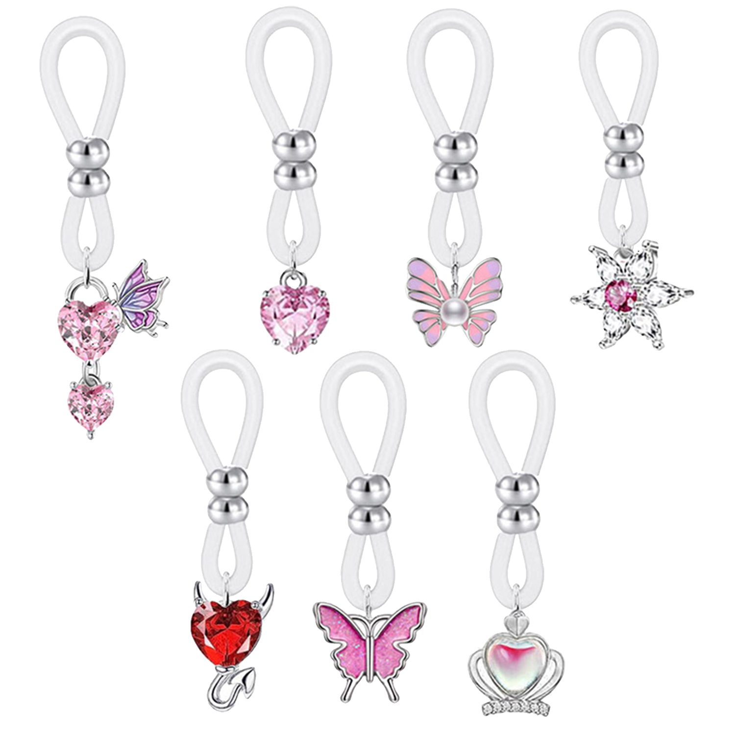 Legierung Silikon Schmetterlin – Body Jewelry Nipple Rings Bewertung und Preis