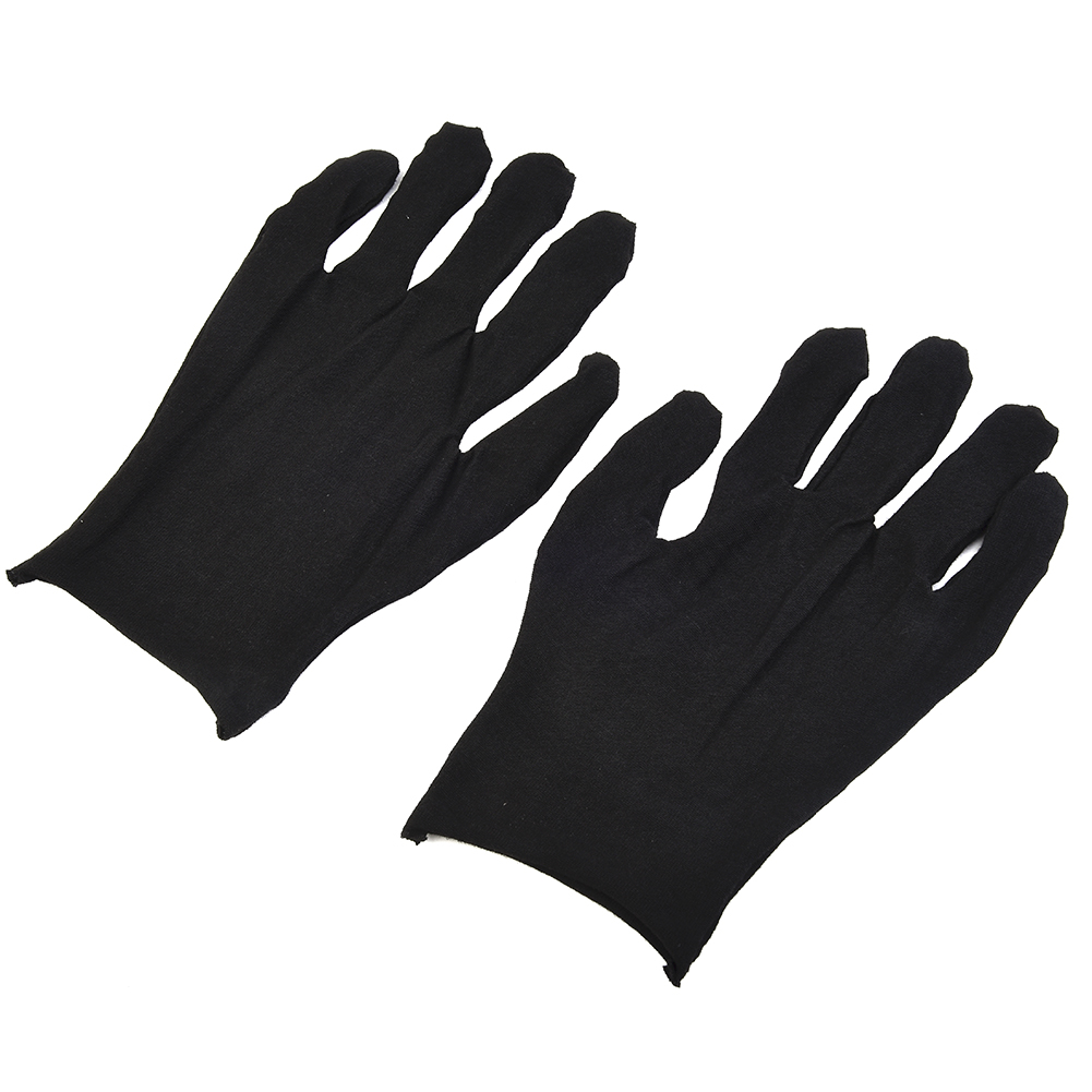 12 Paar schwarze Baumwollhands – Body Jewelry Websites Bewertung und Preis