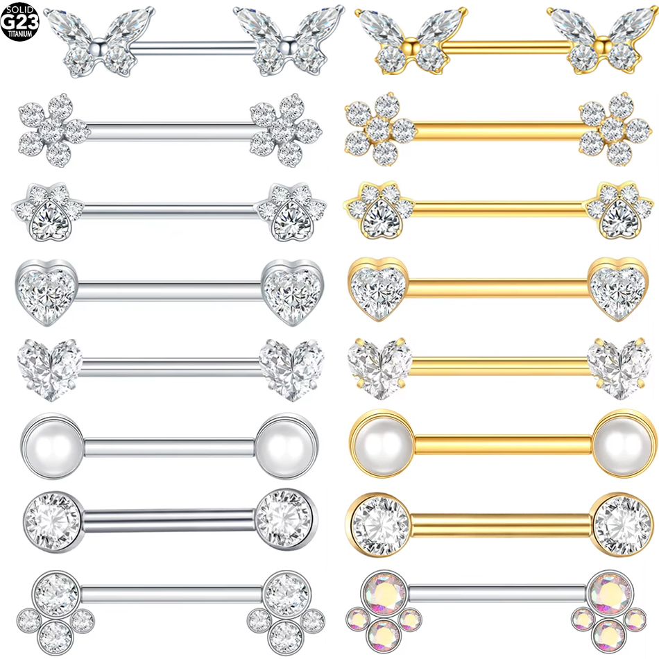 1 Stück G23 Titan Brustwarzenp – Body Jewelry Nipple Rings Bewertung und Preis