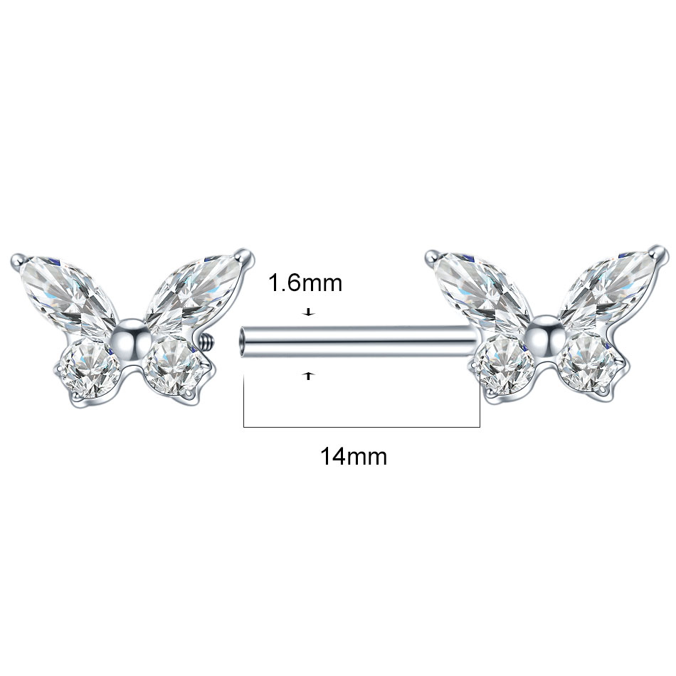 1 Stück G23 Titan Brustwarzenp – Body Jewelry Nipple Rings Bewertung und Preis