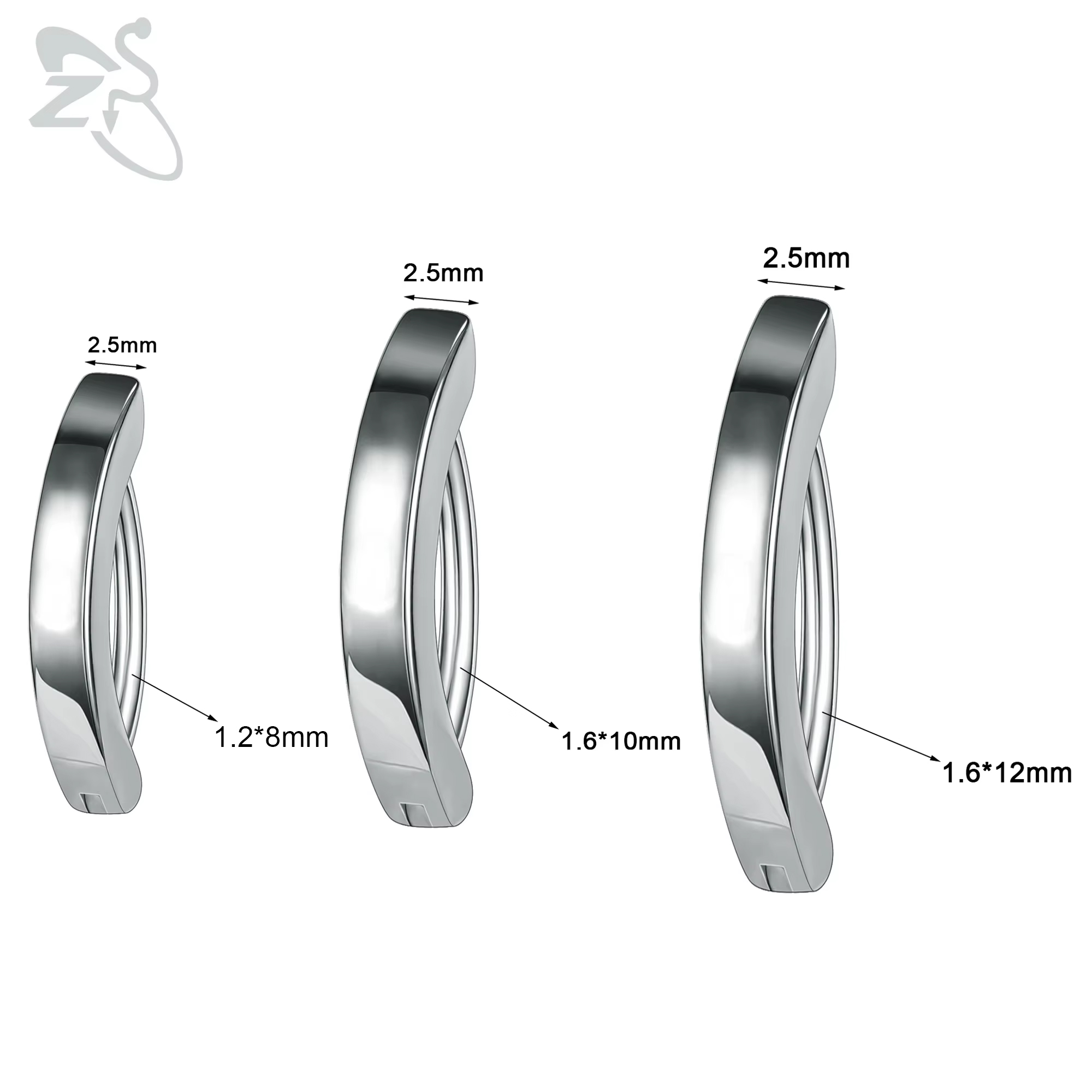 ZS 1 PC 14G/16G Edelstahl Clic – Zs Body Jewelry Bewertung und Preis