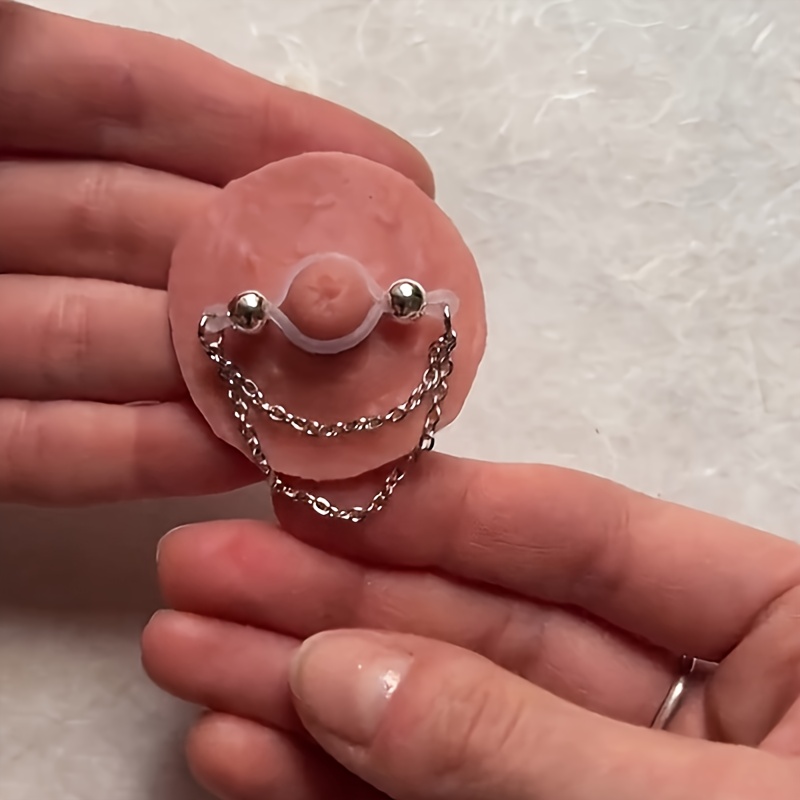 1 Paar verstellbare gefälschte – Body Jewelry Nipple Rings Bewertung und Preis