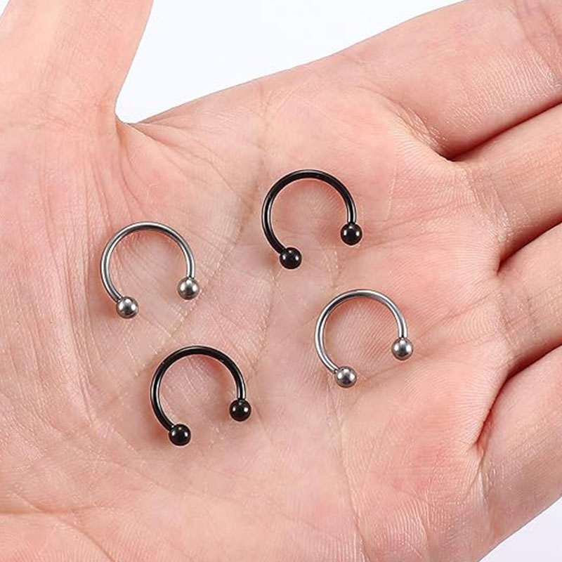 1/5 Stücke Titan Hufeisen Sept – Body Jewelry Nipple Rings Bewertung und Preis