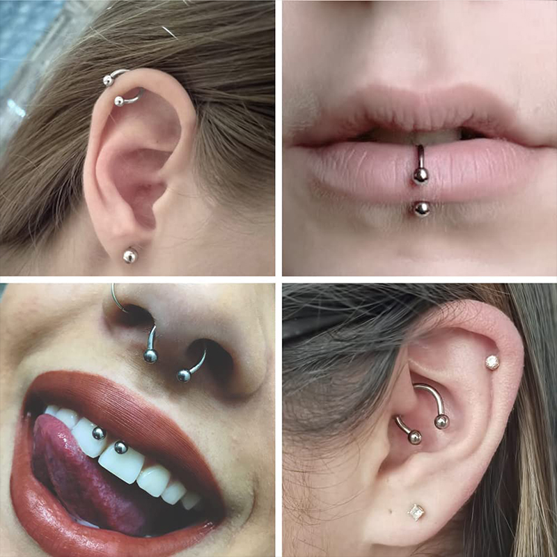 5 Stück/Set Edelstahl 18G Hufe – Body Jewelry Lip Ring Bewertung und Preis