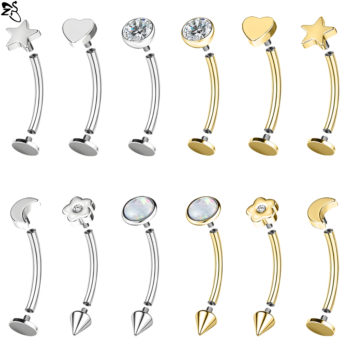 ZS 1 STÜCK 16G Edelstahl mit O – Zs Body Jewelry Bewertung und Preis