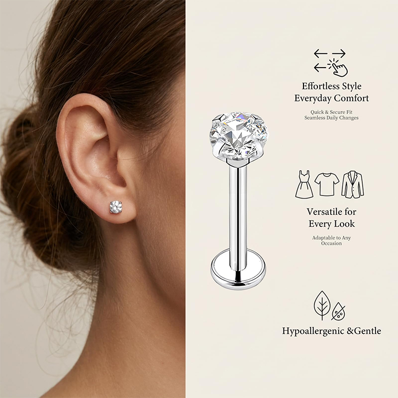 20G/18G/16G Chirurgischer Edel – Body Jewelry Lip Ring Bewertung und Preis