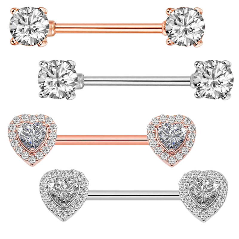 2Pcs Mode Hohe Qualität Zirkon – Body Jewelry Quality Bewertung und Preis